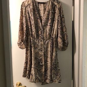 Snake dress with buttons - Size M
